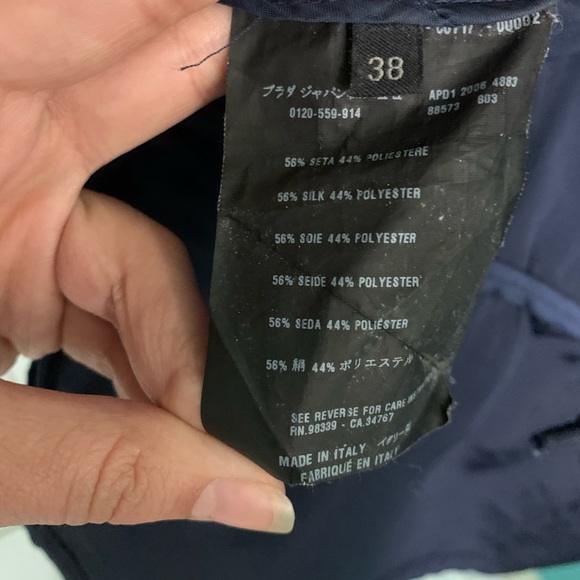 Prada crop lightweight windbreaker